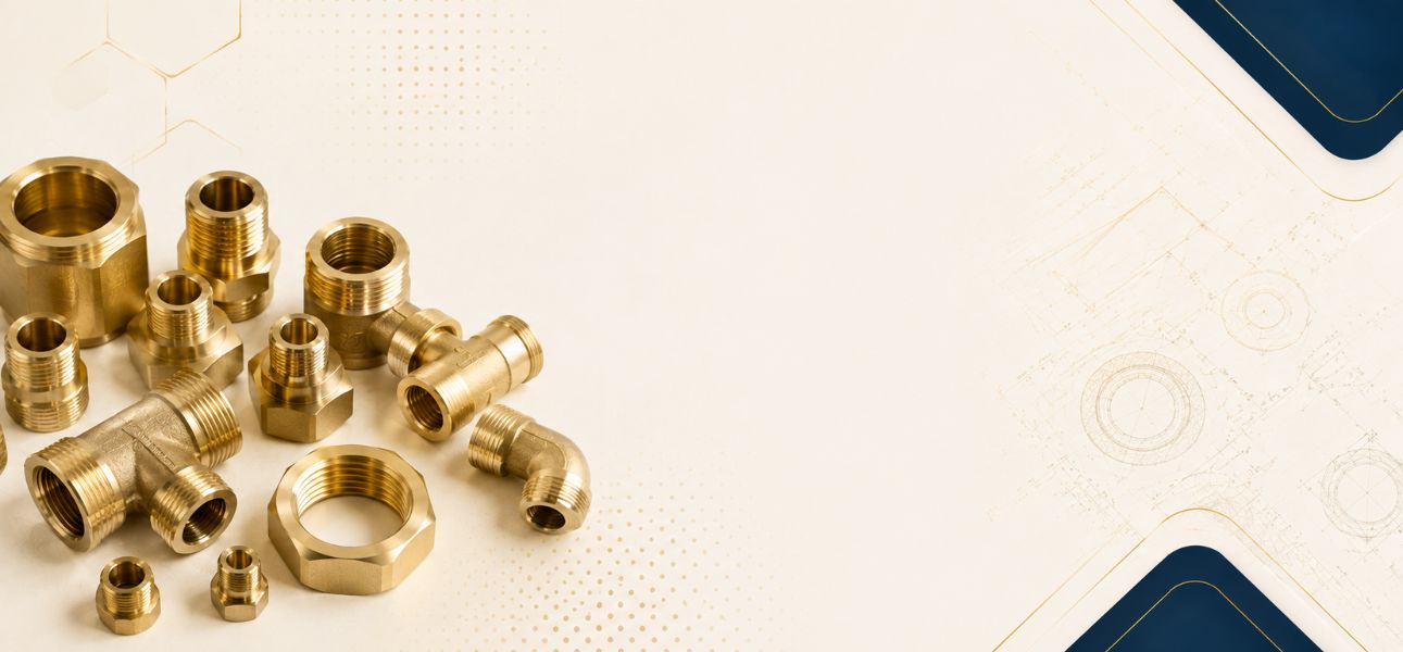 Brass Sanitary & Pipe Compression Couplings - Khodal Impex