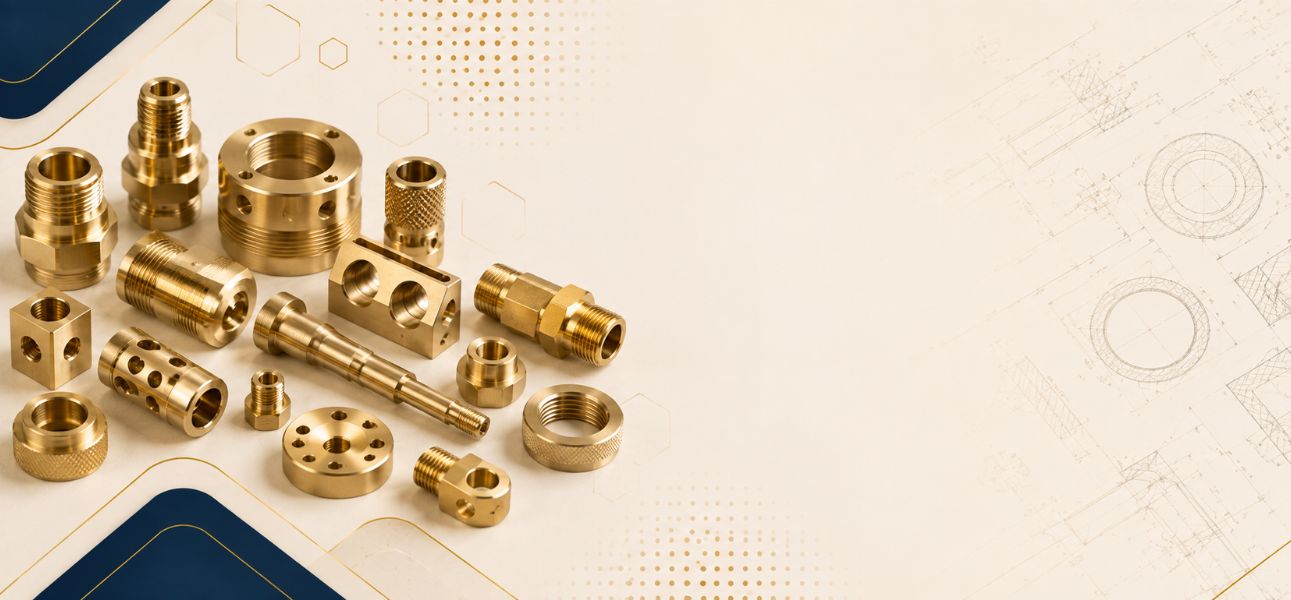 Custom OEM Machined Brass Hardware - Khodal Impex