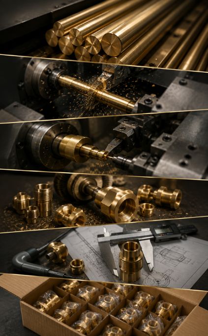 Precision CNC Brass Turning Center at Khodal Impex Plant
