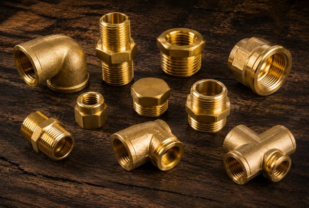 Brass Pipe Fittings - Precision Brass Components - Khodal Impex