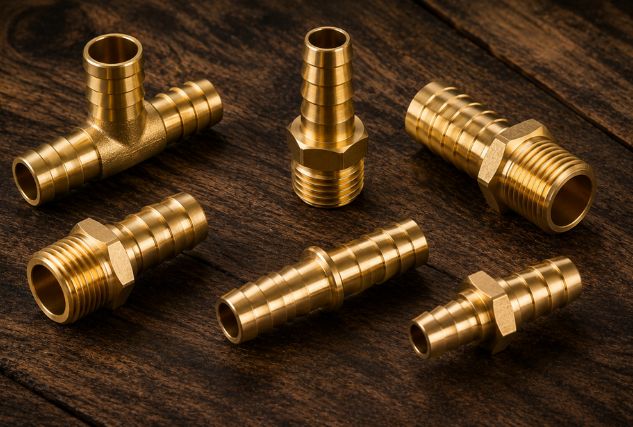 Brass Hose Fittings / Hose Barb - Precision Brass Components - Khodal Impex